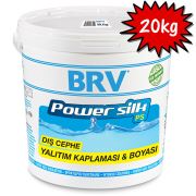 BRV POWERSILK TOPCOAT - 20Kg - Su Bazlı Yarıparlak Dış Cephe Yalıtım Kaplama Boyası Gri