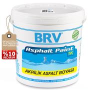BRV ASFALT PAINT 1K - 5Kg - Su Bazlı Akrilik Asfalt Boyası Gri Beyaz