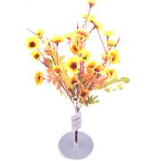 7 Dallı 33 cm Papatya Yapay Çiçek Sarı-CK009SA