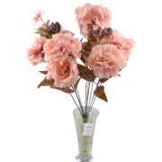 11 Dallı 50 cm Karanfil Yapay Çiçek Yavruağzı-CK002YA