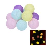 10lu Renkli Top Şeklinde Dolama Led 1,5 Metre - AD85YT0067