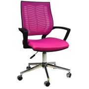 Bürocci Tina Metal Ayaklı Çalışma Koltuğu Pembe 2101G0548