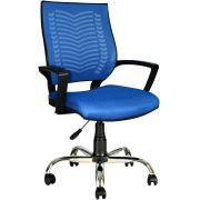 Bürocci Tina Metal Ayaklı Çalışma Koltuğu Mavi 2101N0542
