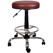 Bürocci Metal Ayaklı Yüksek Tabure Bordo 2999T0102