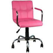 Bürocci Carla Çalışma Koltuğu Pembe Deri 9503D0120