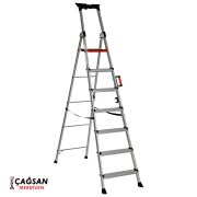 Çağsan 6+1 Basamaklı Hazar Profesyonel Alüminyum Merdiven AO118-107