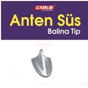 CARUB Anten Süs Balina Tip Krom- Gri