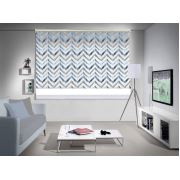 Casabel Zig Zag Stor Lacivert Antrasit Perde 60x200 cm