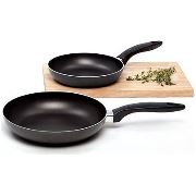 Cem Pratiko 2'li 22 ve 26 cm Tava Set Antrasit