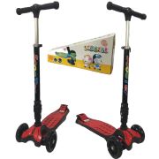 Cheroke K66-3 Led Işıklı Frenli Pratik Katlanır Çocuk Scooter Kırmızı