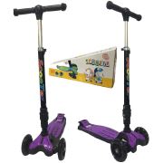 Cheroke K66-3 Led Işıklı Frenli Pratik Katlanır Çocuk Scooter Mor