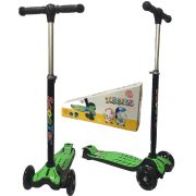 Cheroke K66-5 Led Işıklı Frenli Katlanır Çocuk Scooter Yeşil