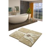 Chilai Home Melek Taş 3'lü Set Banyo Paspası 60x100/50x60/40x60cm