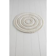 Chilai Home Round Ekru Banyo Paspası 90x90cm