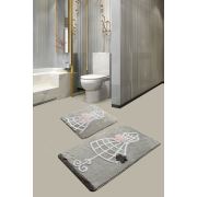 Chilai Home Elbise Gri 2'li Set Banyo Paspası 60x100/50x60cm