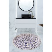 Chilai Home Venice Mavi Djt Banyo Halısı 100x100 cm