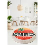 Chilai Home Miami Beach Dekoratif Djt Dekoratif Halı 100x100 cm
