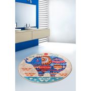 Chilai Home Etnic Djt Çap 100 cm Banyo Halısı