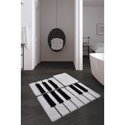 Chilai Home Piyano 3'lü Set Banyo Halısı 60x100/50x60/40x60cm