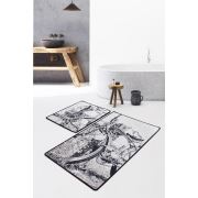 Chilai Home Hand Draw Djt Banyo Halısı 2'li Set