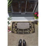 Chilai Home Benvido Kahve 45x70 cm Kapı Önü Kauçuk Paspas