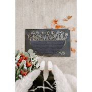 Chilai Home Mona Kahve 45x70 cm Kapı Önü Kauçuk Paspas