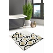 Chilai Home Golden Siyah 3'lü Set Banyo Halısı 60x100/50x60/40x60 cm