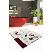 Chilai Home Violet Mor 3'lü Set Banyo Halısı 60x100/50x60/40x60 cm