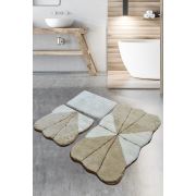 Chilai Home Lessıe Taş 3'lü Set Banyo Halısı 60x100/50x60/40x60 cm