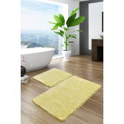 Chilai Home Havai Limon 2'li Set Banyo Halısı 60x100/50x60 cm
