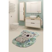 Chilai Home Koala Shape Banyo Halısı 80x100 cm Yeşil