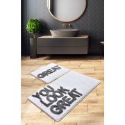 Chaili Home Great Beyaz 2'li Set Banyo Halısı 60x100-50x60 cm