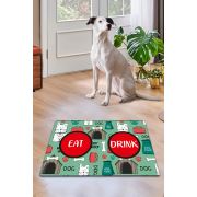 Chilai Home Pvc Hut Bowl Kedi Köpek Mama Eğitim Paspası ve Beslenme Altlığı 45x70 cm