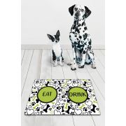 Chilai Home Pvc Bone Bowl Kedi Köpek Mama Eğitim Paspası ve Beslenme Altlığı 45x70 cm