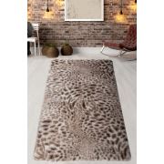 Chilai Home Plush Leopar Dekoratif Halı 100x120 cm
