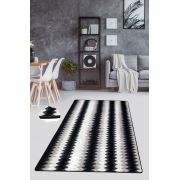 Chilai Home Black Lines Şönil Dekoratif Halı 120x180 cm