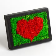 Ahşap Dikdörtgen Çerçeve Kalp - Frame