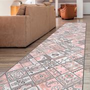 Confetti Havran Pastel Pembe Bukle Yolluk 120x230 cm