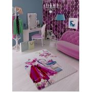 Confetti Lady Dress Pembe Oymalı Çocuk Halısı 133x190 cm