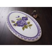 Confetti Rosa Mor Oymalı Banyo Paspası Ø 133 cm