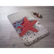 Confetti Starfısh Kırmızı Oymalı Banyo Paspası 50x57 cm
