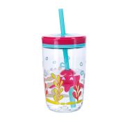 Bueno Floating Straw Squid Çocuk Su Matarası, Su Şisesi Çocuk Suluk 420 ml ( 14 Oz )