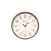 Cosıness Yuvarlak Gri Metal Duvar Saati 46x46x6 cm