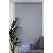 Daria Mat Polyester Gri Stor Perde 80x200 cm