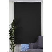 Daria Mat Polyester Siyah Stor Perde 80x200 cm