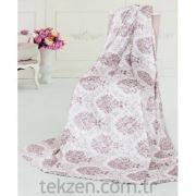Dekoreko Tay Tüyü Koltuk & Çekyat Örtüsü Damask AKahve