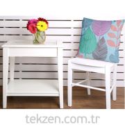 Dekoreko Dijital Baskılı Kırlent Kılıfı 43x43 cm Yaprak