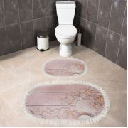 Dekoreko Oval 2'li Paspas Takımı Desen 13