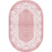 Dekoreko İpek Halı Dijital Saçaklı Oval 1811 Desen 4
