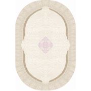 Dekoreko İpek Halı Dijital Saçaklı Oval 1907 Desen 2